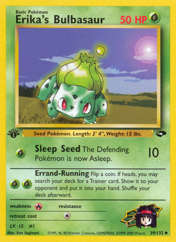 Gym Challenge Erika's Bulbasaur #39/132 first edition